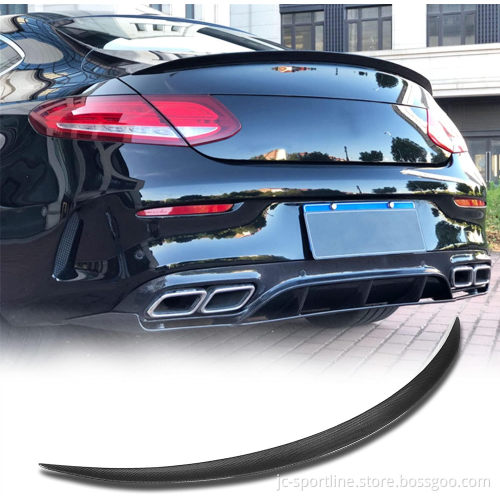 C205 Carbon Fiber Trunk Spoiler for Mercedes Benz C Class Coupe 2015-2020